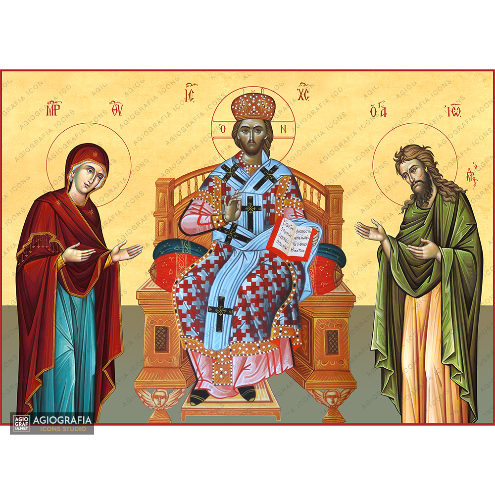 Deesis Jesus Christ, Virgin Mary & Saint John