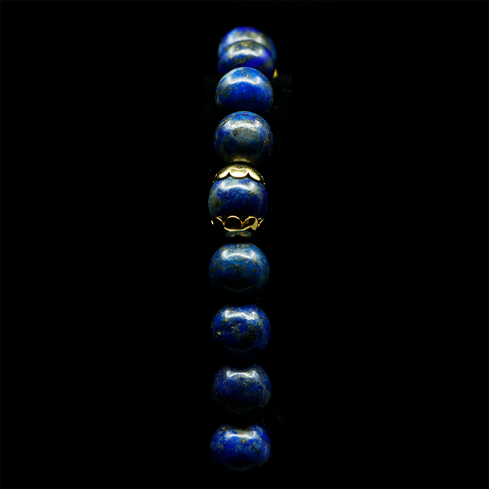 Lapis Lazuli 24k Gold Plated 50 beads Christian Prayer Rope