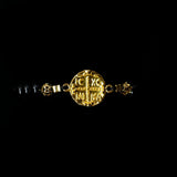 Onyx [Black] 24k Gold Plated Christian Woman Bracelet