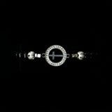 Onyx [Black] Sterling Silver Christian Woman Bracelet