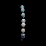 Agate [Cornflower Blue] 24k Gold Plated Christian Woman Bracelet