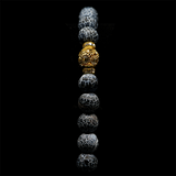 Agate [Black] 24k Gold Plated 50 beads Christian Prayer Rope