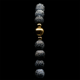 Agate [Black] 24k Gold Plated 50 beads Christian Prayer Rope