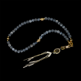 Agate [Black] 24k Gold Plated 50 beads Christian Prayer Rope
