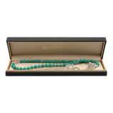 Agate [Green Onyx] 925 Sterling Silver Plated 50 beads Christian Decorative Rosary [Limited Edition]