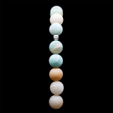 Amazonite Flower 925 Sterling Silver Plated 50 beads Christian Prayer Rope