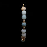 Amazonite Flower 24k Gold Plated Christian Woman Bracelet