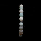 Amazonite Flower Platinum & Sterling Silver Christian Woman Bracelet