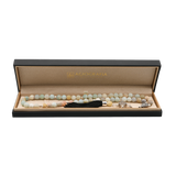 Amazonite Flower 925 Sterling Silver Plated 50 beads Christian Decorative Rosary [Limited Edition]