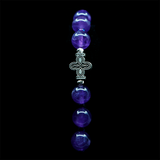 Amethyst 925 Sterling Silver Plated 50 beads Christian Decorative Rosary [Limited Edition]