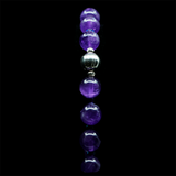Amethyst 925 Sterling Silver Plated 50 beads Christian Decorative Rosary [Limited Edition]