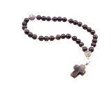 Amethyst 925 Sterling Silver Plated 33 beads Christian Decorative Rosary [Limited Edition]