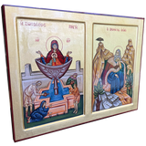 Virgin Mary Fountain of Life & Prophet Elijah [Handwritten]