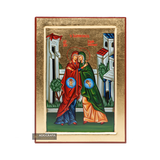 Visitation of Virgin Mary and Saint Elizabeth (Embrace) [Handwritten]