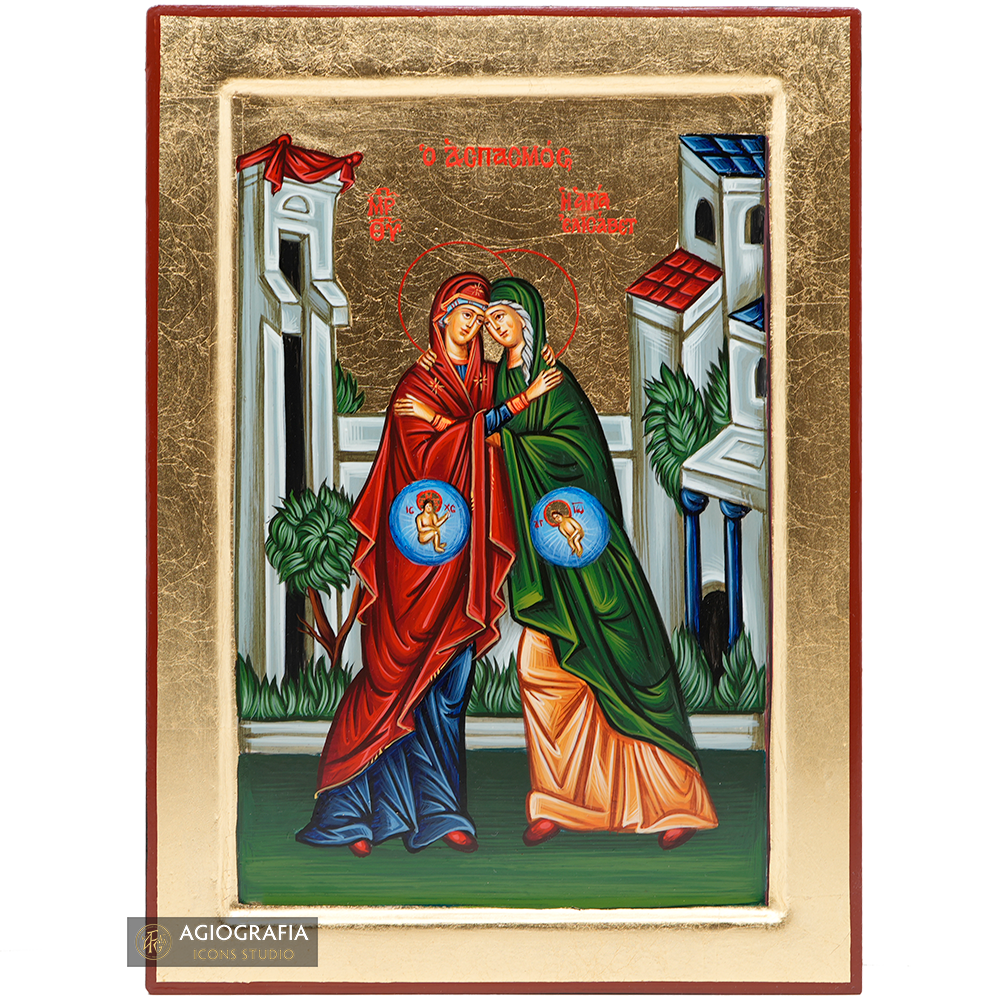 Visitation of Virgin Mary and Saint Elizabeth (Embrace) [Handwritten]