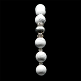 Howlite 925 Sterling Silver Plated 50 beads Christian Decorative Rosary [Limited Edition]