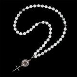 Howlite 925 Sterling Silver Plated 50 beads Christian Prayer Rope