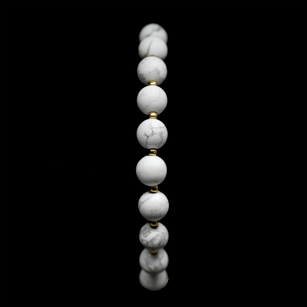 Howlite 24k Gold Plated Christian Woman Bracelet