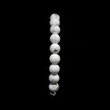 Howlite Platinum & Sterling Silver Christian Woman Bracelet