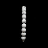 Howlite Platinum & Sterling Silver Christian Woman Beads Bracelet [Limited Edition]