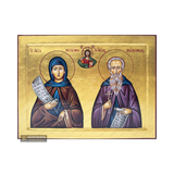 Jesus Christ with Saints Maximus & Melania [Handwritten]