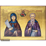 Jesus Christ with Saints Maximus & Melania [Handwritten]