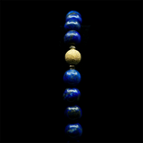 Lapis Lazuli 24k Gold Plated 50 beads Christian Prayer Rope