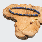 Lapis Lazuli 24k Gold Plated 33 beads Christian Decorative Rosary [Limited Edition]