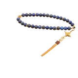 Lapis Lazuli 24k Gold Plated 33 beads Christian Decorative Rosary [Limited Edition]