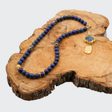 Lapis Lazuli 24k Gold Plated 50 beads Christian Prayer Rope