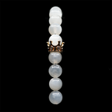 Moonstone [White] 24k Gold Plated 50 beads Christian Prayer Rope