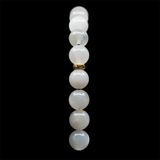 Moonstone [White] 24k Gold Plated 50 beads Christian Prayer Rope