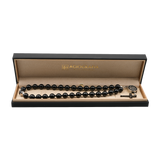 Onyx [Black] 925 Silver Sterling Plated 33 beads Christian Decorative Rosary [Limited Edition]