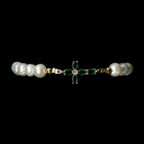 Pearls [White Smoke] 24k Gold Plated Christian Woman Bracelet