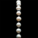 Pearls [Creamy White] 925 Sterling Silver Plated 50 beads Christian Prayer Rope