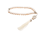 Pearls [Pink] 925 Sterling Silver Plated 33 beads Christian Decorative Rosary [Limited Edition]