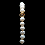 Pearls [White Smoke] 24k Gold Plated 50 beads Christian Prayer Rope