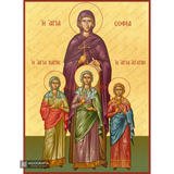 Saint Sophia & her daughters Faith, Hope, and Love