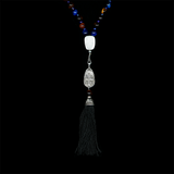 Tiger’s Eye 925 Sterling Silver Plated  50 beads Christian Prayer Rope