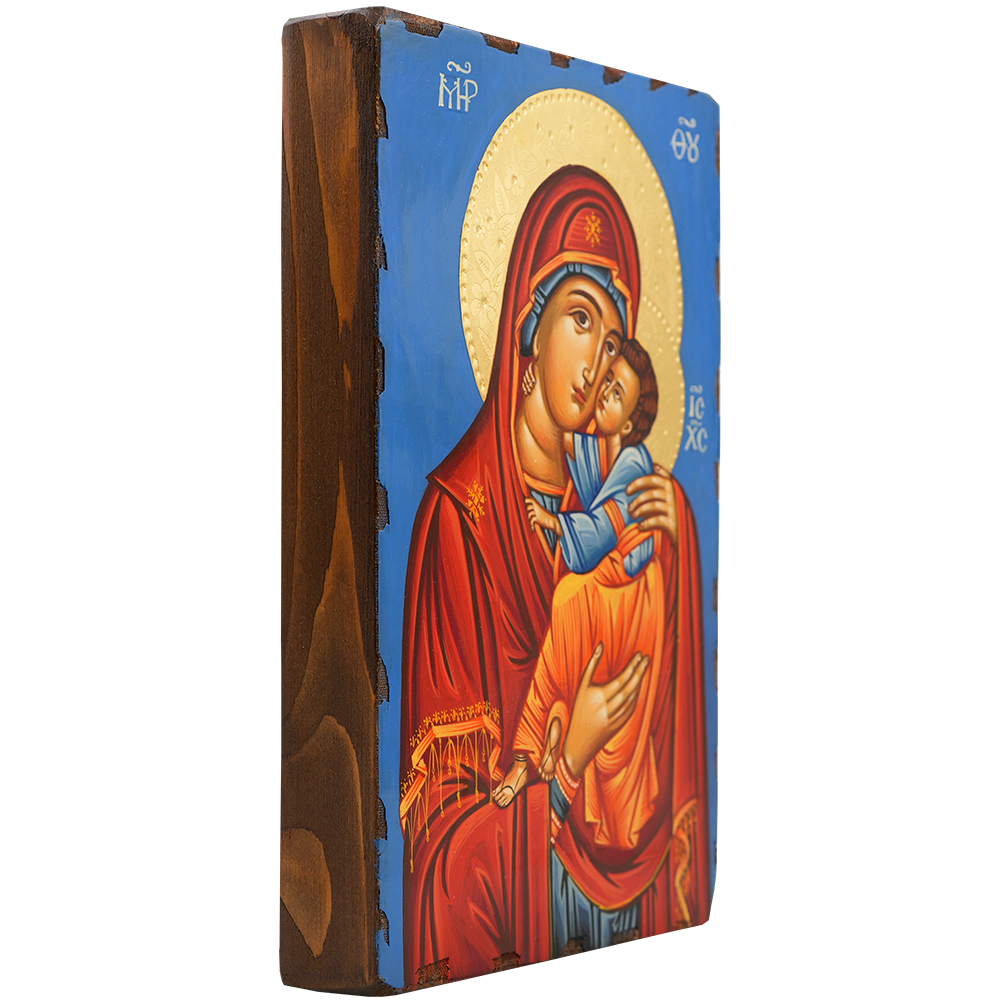 Virgin Mary holding Jesus Christ [Handwritten]