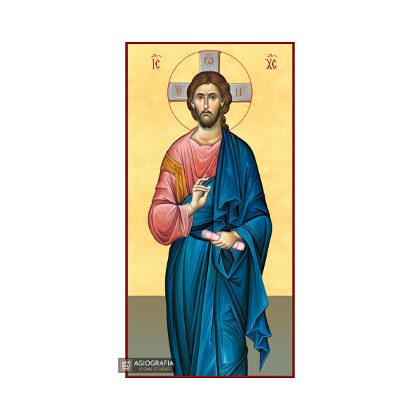 22k Jesus Christ - Gold Leaf Christian Orthodox Icon