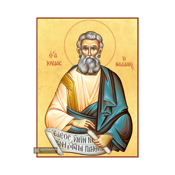 22k St Apostle Judas Thaddeus - Gold Leaf Christian Orthodox Icon