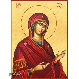 22k Virgin Mary Deesis - Exclusive Mt Athos Gold Leaf Orthodox Icon