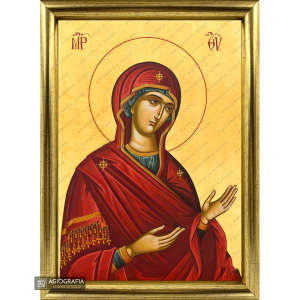 22k Virgin Mary Deesis - Exclusive Mt Athos Framed Gold Leaf Icon