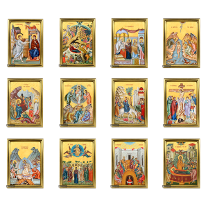 Set of 12 Festal Icons (Dodekaorto)