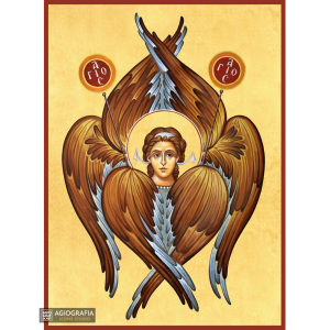 22k Seraphim Gold Leaf Background Christian Orthodox Icon