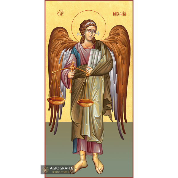22k Archangel Michael - Gold Leaf Christian Orthodox Icon