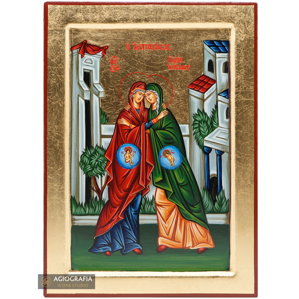 Visitation of Virgin Mary and Saint Elizabeth (Embrace) [Handwritten]