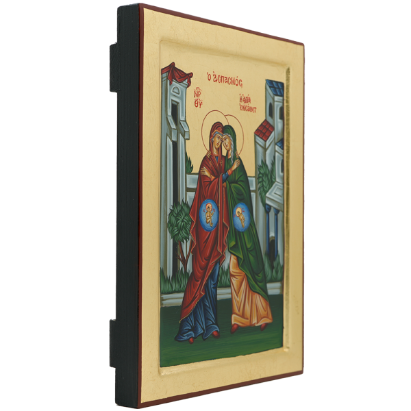 Visitation of Virgin Mary and Saint Elizabeth (Embrace) [Handwritten] - Image 2