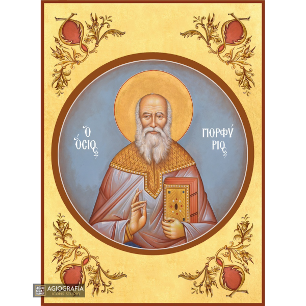 22k Saint Kosmas the Poet Premium Gold Leaf Orthodox Icon